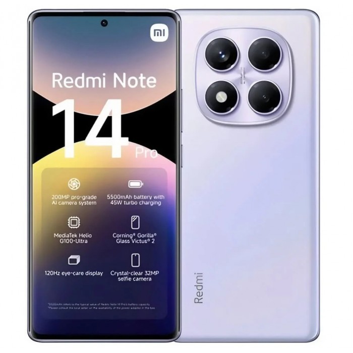 Oferta Black Friday Celular ‎Xiaomi Redmi Note 14 Pro 4G, 256GB, 8GB RAM, Câmera Traseira 200MP, Tela 6.67" Android 14 e Processador Octa-Core